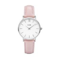CLUSE Minuit Pink & Silver Watch
