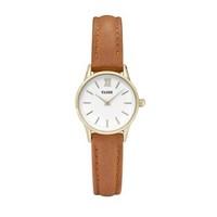 cluse la vedette gold caramel watch