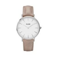 cluse la bohme silver hazelnut watch