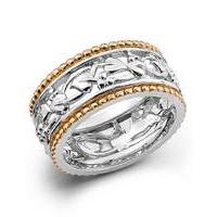 clogau tree of life silver gold ring