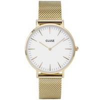 Cluse La Boheme Gold Plated Mesh Bracelet Watch CL18109