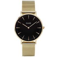 Cluse La Boheme Gold Plated Mesh Bracelet Watch CL18110