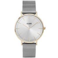 cluse la boheme two tone mesh bracelet watch cl18115