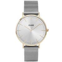 Cluse La Boheme Two Tone Mesh Bracelet Watch CL18115