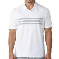 climacool 3 stripes competition polo shirt whitemid grey mens small wh ...