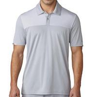 Climachill Heather Block Competition Polo Shirt Mens Small Mid Grey