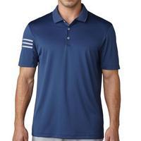 Climacool 3-Stripes Club Crestable Polo Shirt - Dark Slate/Mid Grey Mens Small Blue