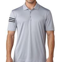 climacool 3 stripes club polo shirt mid grey mens small mid grey