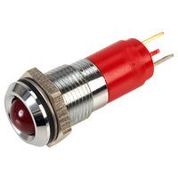 CML-IT 19210350 10mm 24V Super Red LED Prominent Brass