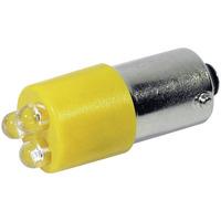 CML 18626232 LED Lamp BA9s Yellow 230V AC 110 mcd