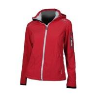 CMP Women Softshell Jacket Zip Hood (3A05396) Campari Metal