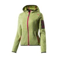 cmp woman fleece jacket fix hood 3h19826 olive bianco