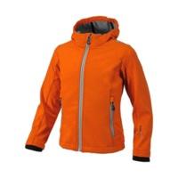 cmp girl softshell fix hood jacket 3a29385n orange pop grey