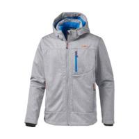 CMP Men Softshell Jacket Zip Hood (3A01787) Grey Mel.-Vela