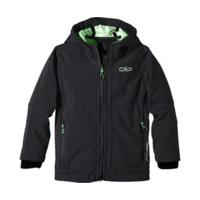 cmp boys softshelljacket fix hood 3a00094 nero irish