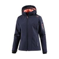 CMP Women Softshell Jacket Zip Hood (3A05396) blue/peach