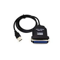 cne35805 usb to parallel ieee 1284 printer adapter cable pc free shipp ...