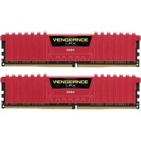 Corsair Vengeance LPX 16 GB (2 x 8 GB) DDR4 2400 MHz C16 XMP 2.0 High Performance Desktop Memory Kit Red