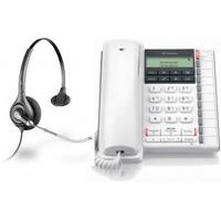 Converse 2300 White with Plantronics Business Headset