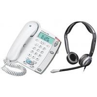 Converse 1300 White with Sennheiser CC 520 Headset