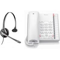Converse 2200 White with Plantronics H251N headset