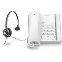 Converse 2200 White with Plantronics Business Headset