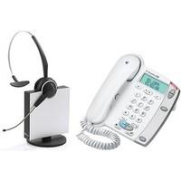 Converse 1300 White with GN9120 Wireless Headset