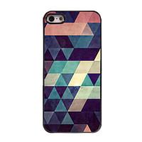 colorful triangle design aluminium hard case for iphone 55s