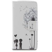 COCO FUN Love Dandelion Pattern PU Leather Case with Screen Protector and USB Cable and Stylus for iPhone 5/5S