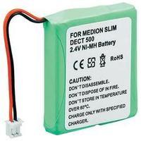 Cordless phone batteries Conrad energy Suitable for brands: Medion, Audioline, DeTeWe, Telekom, AVM, Audioline NiMH 2.4