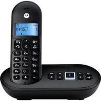 Cordless analogue Motorola T111 Answerphone, Visual call notification, Hands-free Black