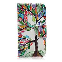color tree pattern pu leather full body cover with stand for samsung g ...