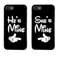 Couple Theme Pattern TPU Material Phone Case for iPhone 7 7 Plus 6s 6 Plus