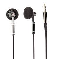 Co-Crea EV521 High Quality In-Ear Headphone with Mic for iPhone/Samsung/PC(Black)