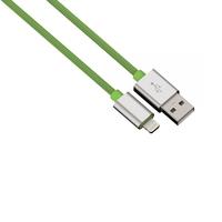 color line chargingsync cable green lightning aluminium 1m