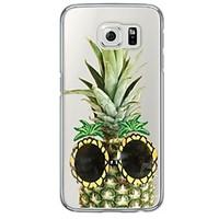 cool pineapple pattern soft ultra thin tpu back cover for samsung gala ...