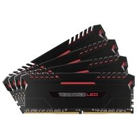 Corsair Vengeance LED 32GB (4x8GB) DDR4 2666MHz Memory Module Red Led