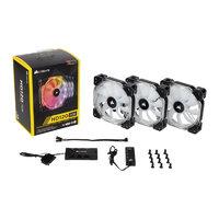 corsair hd120 rgb 120mm led 3 fan kit with lighting controller