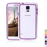 colorful tpupc bumper frame case cover for samsung galaxy s5 i9600 pur ...