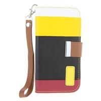 colorful leather wallet case flip leather stand cover with card holder ...