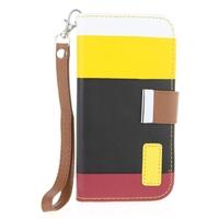 Colorful Leather Wallet Case Flip Leather Stand Cover with Card Holder for Samsung Galaxy S4 i9500/i9505