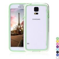 colorful tpupc bumper frame case cover for samsung galaxy s5 i9600 gre ...