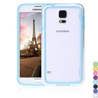 colorful tpupc bumper frame case cover for samsung galaxy s5 i9600 blu ...