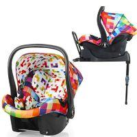 cosatto port 0 isofix car seat and base pixelate new