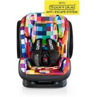 cosatto hug 5 point plus 123 isofix car seat pixelate new