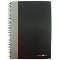 COLLINS A4 WIRO MANUSCRIPT BOOK BLK/GRY