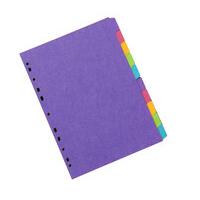CONCORD BRIGHT H/W A4 10PT DIVIDER ASST