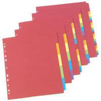 CONCORD BRIGHT DIVIDER A4 6PT ASST 50799