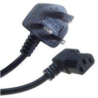 Connekt Gear IEC C13 90 Degree to UK Plug Kettle Lead