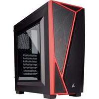 Corsair CC-9011107-WW Carbide Series SPEC-04 Windowed Mid-Tower ATX Gaming Computer Case - Black/Red